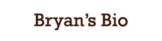 Bio Bryan Anderson
